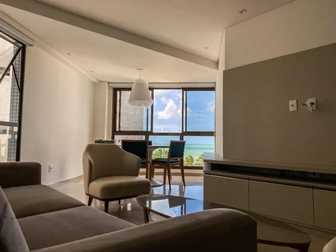 Apartamento beira mar mobiliado boa viagem à venda