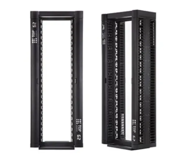RACK TOP SOLUTION G2 36U C/ ESTRUTURAS E GUIAS - PRETO - GPRACK