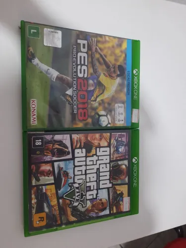 Jogos xbox one , gta V e pés 2018