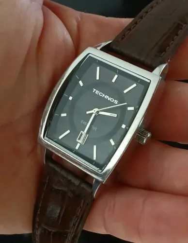 Relógio antigo original TECHNOS EXECUTIVE clássico social quartz muito bonito e elegante 