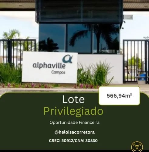 Lote de esquina - Condominio Alphaville