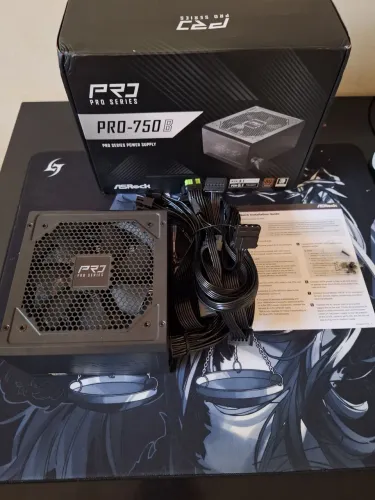 Fonte asrock pro-750b 80 plus bronze