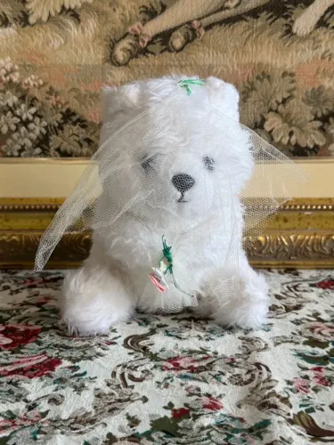 Ursinho de pelúcia Noivinha com CGC década 80