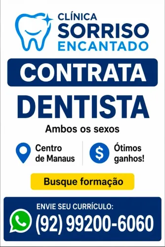 Vaga para dentista.