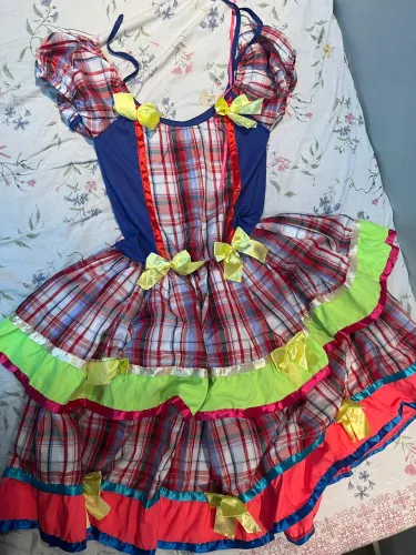 Vestido xadrez caipira