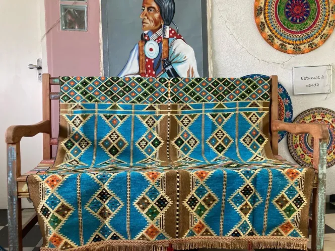 Tapete Kilim Azul