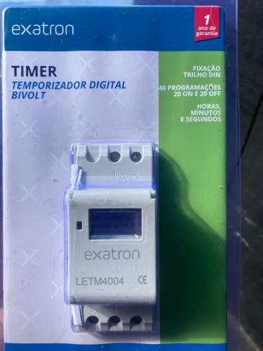 Interruptor Temporizador Digital Trilho DIN