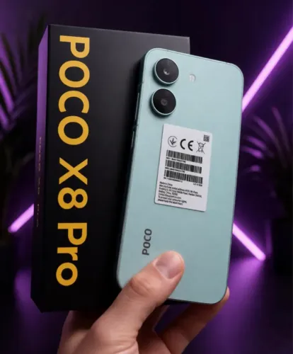 XIAOMI POCO X8 PRO 5G VERDE 12GB RAM 512GB ROM LACRADO 6 MESES DE GARANTIA FONE DE OUVIDO