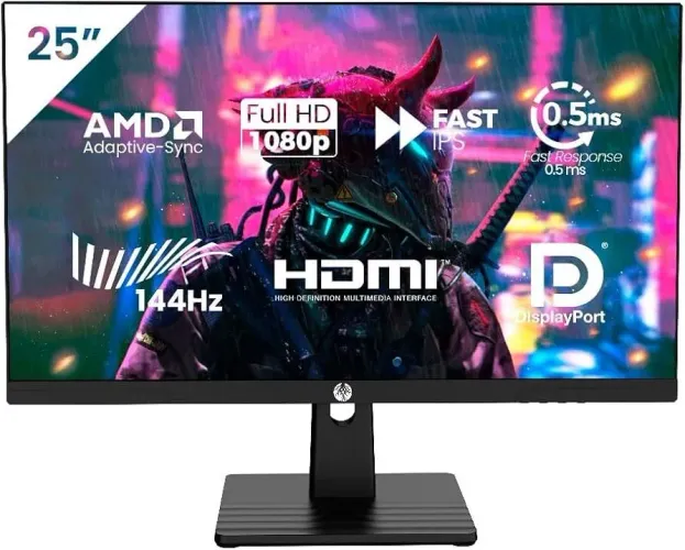 Monitor gamer 144hz 24.5 polegadas fullhd HDMI display port