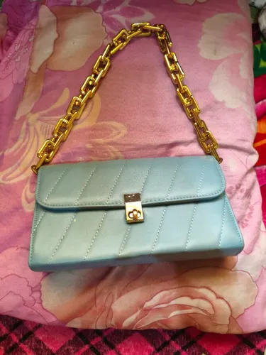 Bolsa pequena azul COM DEFEITO