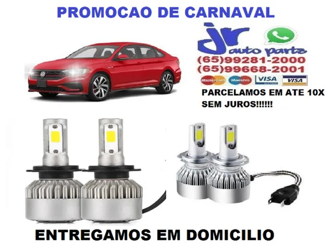Ultra LED luz (baixa) Volkswagem Jetta 6000K 12V 24V