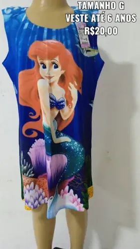 Super promoção de vestido temático lindo e maravilhoso tamanhos 2,4 e 6 anos