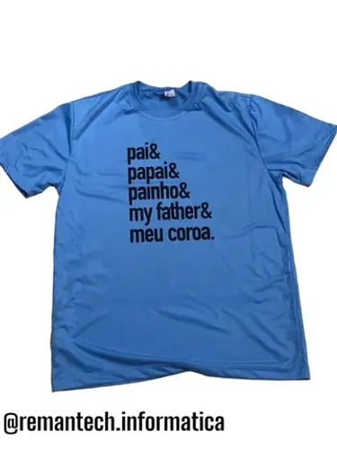 Camiseta personalizada estampa pai paie dia dos pais