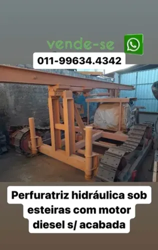 Perfuratriz sobre esteiras