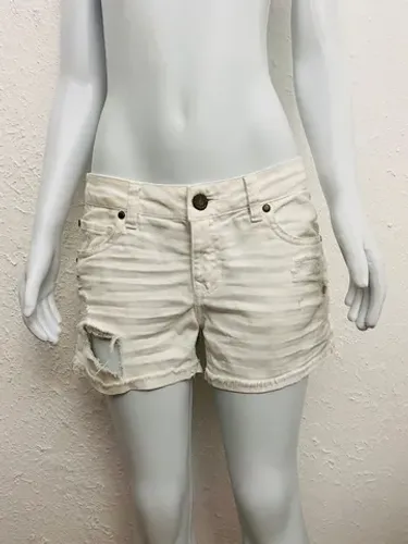 Short John John Tamanho 40 Br Branco Algodão Bom Estado