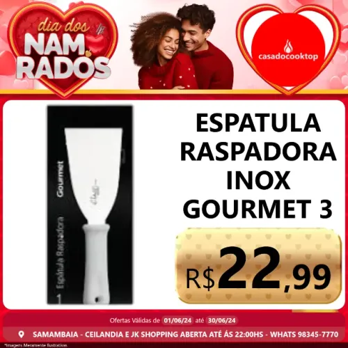 Espatula raspadora inox gourmet 3