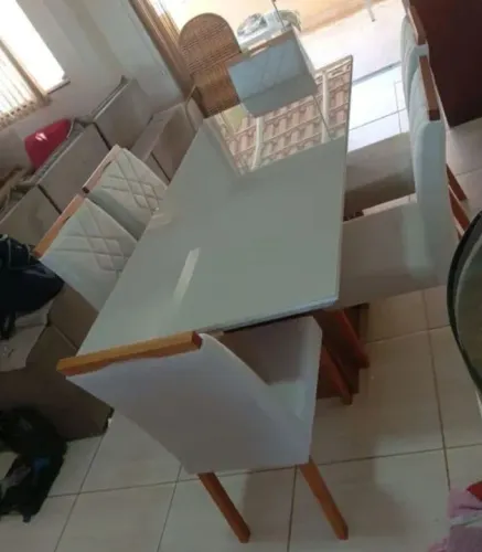 Mesa de jantar retangular 180x90 ( ceifeiros em madeira maciça ) veludo ou linho