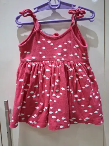 Vestido  bore bebê peixinho 