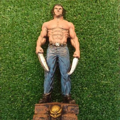 Estatua Wolverine Logan X-Men Decoração Colecionador Estátua 25cm