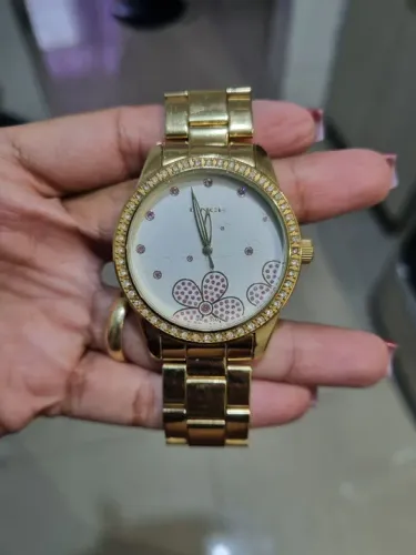 Vendo relógio Lince aço inox dourado
