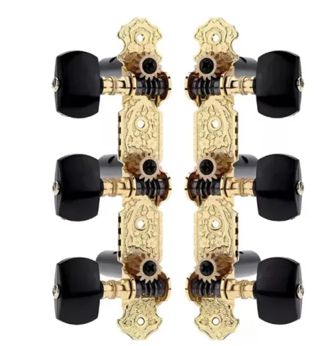 Tarracha Tarraxa Condor Pino Grosso Violão Nylon Gold/ Black