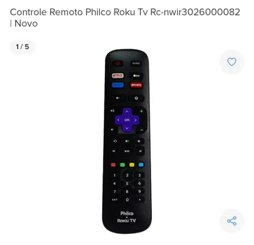 Controle remoto original Philco Roku