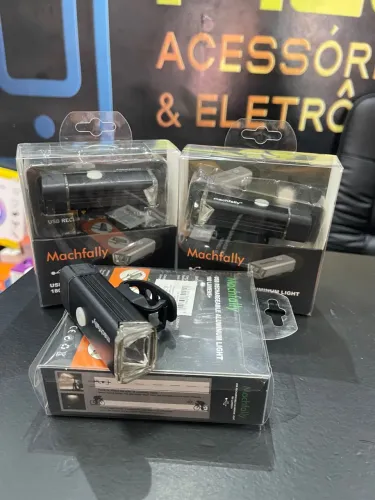 Promoção Farol Bike Led 180 Lumens - Recarregável Machfally Original Pronta Entrega
