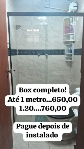 Box de vidro para banheiro - instalado!