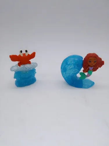 2 Brinquedos Pequena Sereia Disney Coleção Mc Donald S 2022