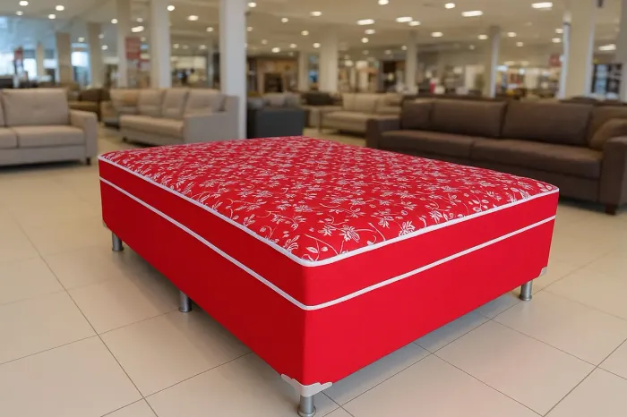Cama de casal BOX ideal pro seu sono