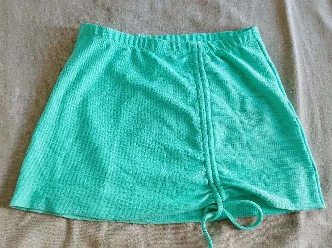 Saia Curta Ajustável Tecido Ana Ruga Nova