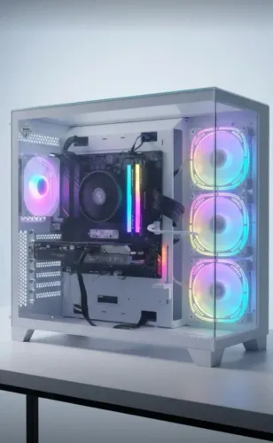 Pc Gamer Amd Ryzen 5 5600XT 16GB DDR4 SSD 512 M.2 RTX 3050 8GB Galaxy - Loja Fs 