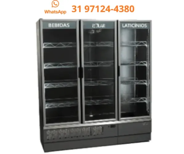 Refrigerador expositor 3 portas Polar 220v Novo