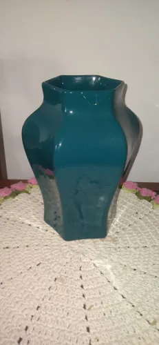 Vaso floreira de cerâmica antiga 