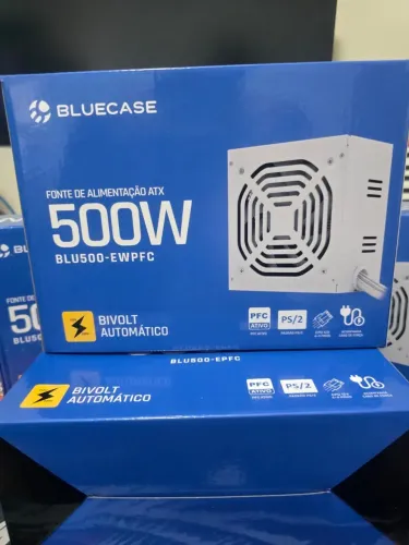 Fonte ATX Branca 500W PFC Ativo Bivolt Auto PS/2
