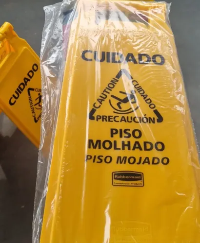 Placa de piso molhado (Laranja ou Amarelo)