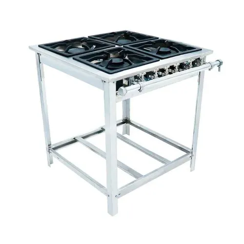 Fogão extra inox 4 queimadores Venâncio - Marcos