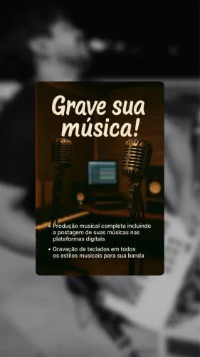 Grave sua música!