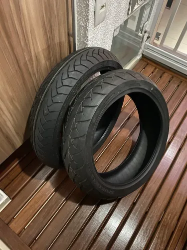 Par Pneus Dunlop - nunca usado Vulcan S 120/70 e 160/60-17