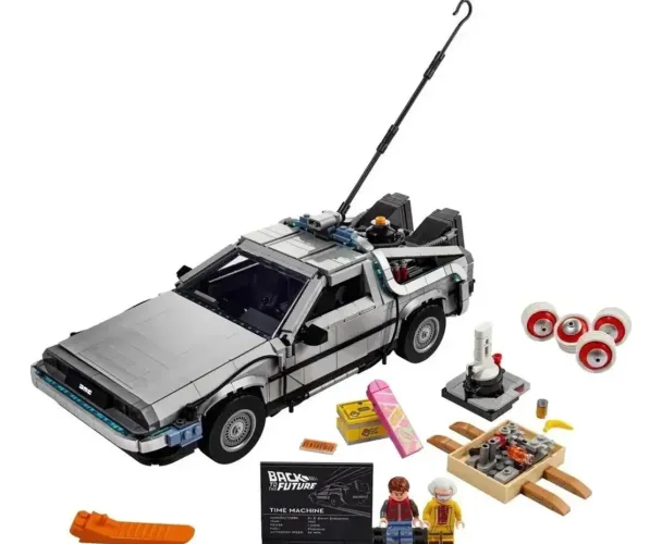 Carro Back to the Future DeLorean - Kit Bloco de Montar 1872 Peças