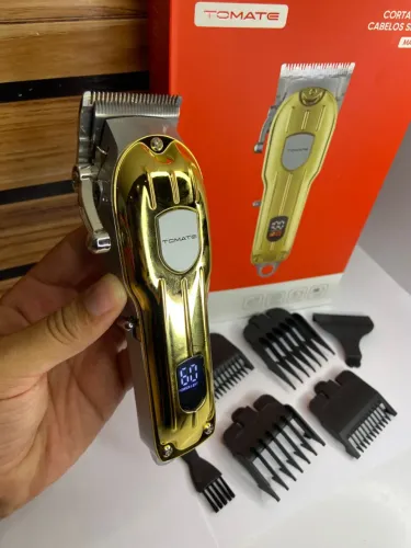 Máquina de Cortar Cabelo sem Fio Dourada - Tomate MAG-031 an3
