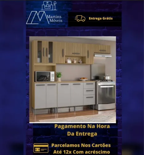 GRANDE PROMOÇÃO COZINHA LAVÍNIA COMPLETA NOVO ENTREGA GRÁTIS ACEITA CARTÃO 