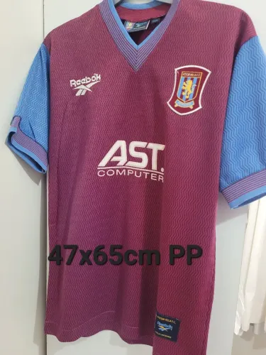 Camisa Aston Villa Reebok - Tamanho e detalhes na foto