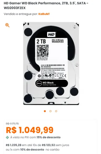 Hd 2TB Western Digital WD2003FzEX
