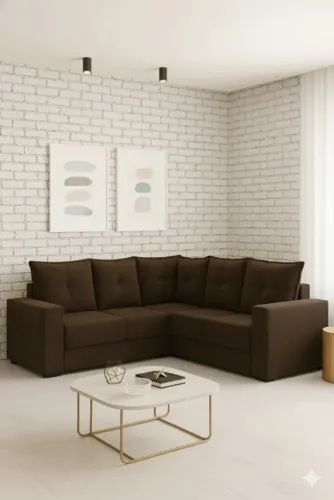  Sofá de canto veludo para sala de estar (dividimos em ate 10x sem juros)