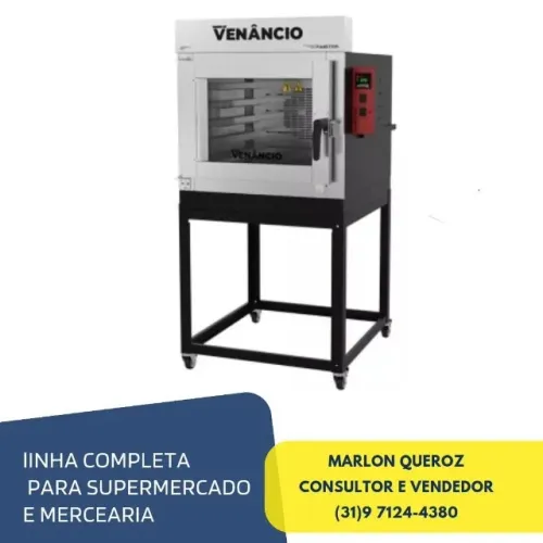 Forno a Gás turbo 5 Esteiras Venâncio