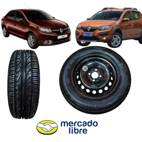 Estepe Completo Renault Sandero Logan  Original 165 65 R15 
