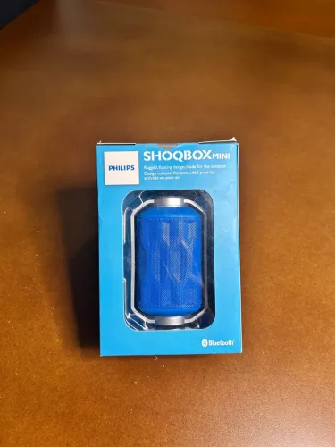 Caixinha de Som Bluetooth Philips SHOQBOX BT2200 Azul