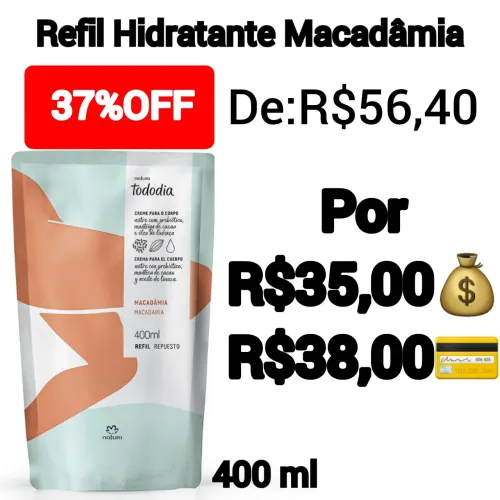 Hidratante Macadâmia REFIL-Natura