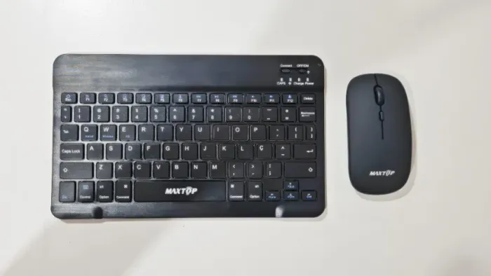Kit Mini Teclado e Mouse Bluetooth Maxtop para PC, Notebook, Tablet e Smartphones